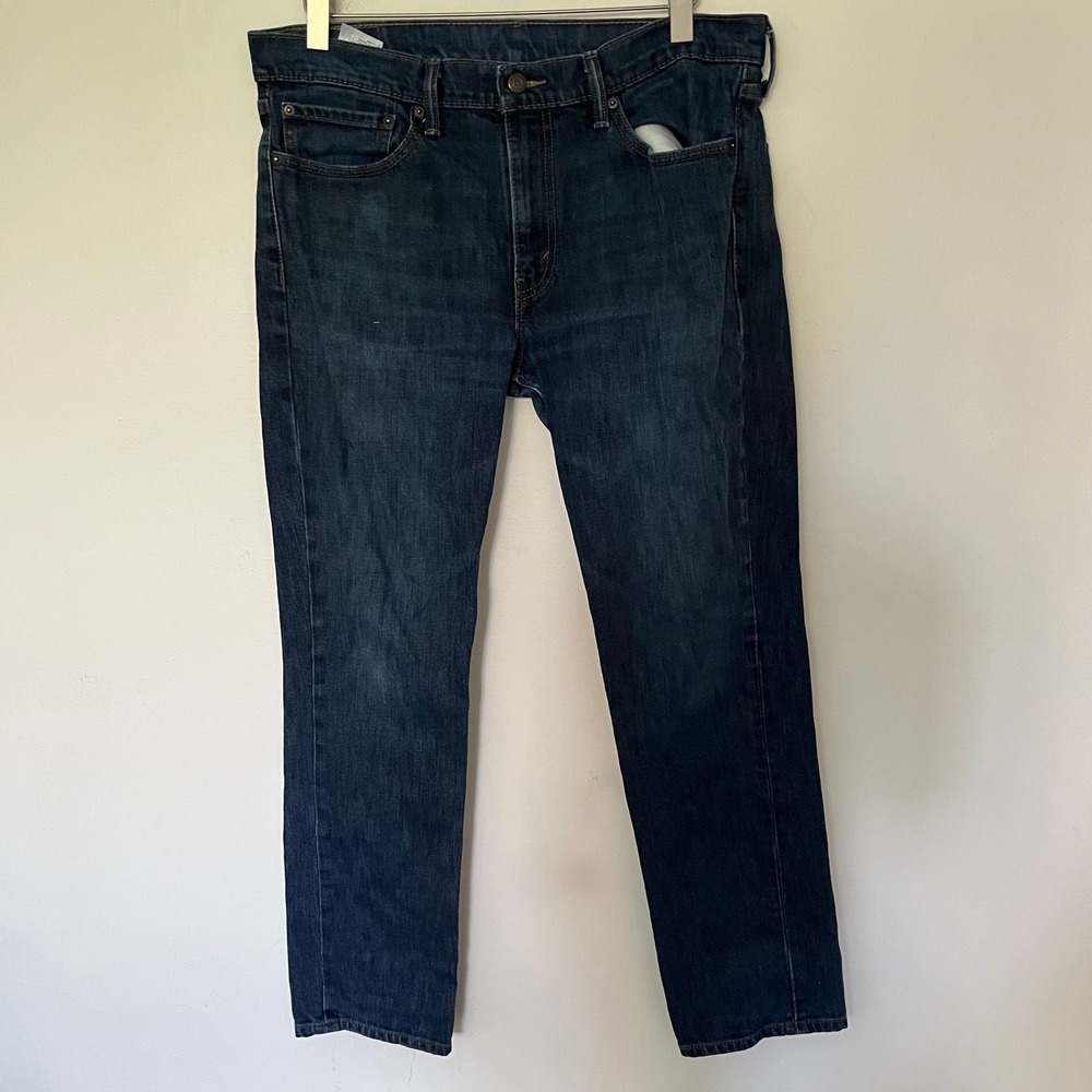 Levis 511 Slim Fit Dark Wash Blue Denim Jeans Mens 36x32